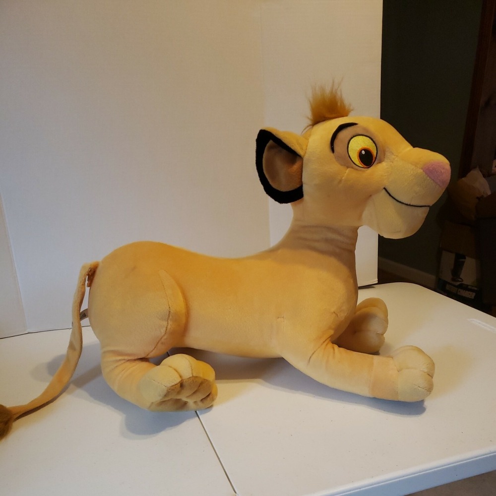 Lion King Plush Disney 20" Large  Young Simba Stuffed Animal Plush Sitting
